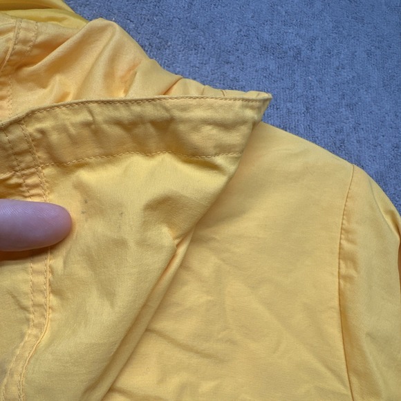Lands End Youth Hooded Yellow Rain Jacket 1X 16-18 Waterproof Outdoor‎ Coat - Picture 12 of 13